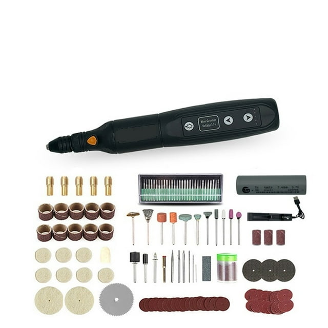 Cordless Electric Drill Grinder Rechargeable Removable Battery Engraving Woodworking LED 5 Speed Rotary Tool Engraver ,Compact and Lightweight Portable