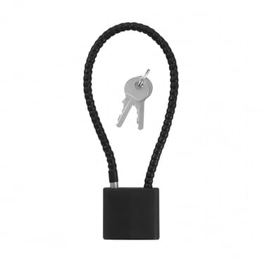 GJX 8.5-Inch Keyed Cable Bike Lock Pistol Cable Lock for Kids