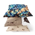 thumbnail image 6 of Sea Garden Rose Throw Pillow with Removable Cover in Red White 18x18, 6 of 7