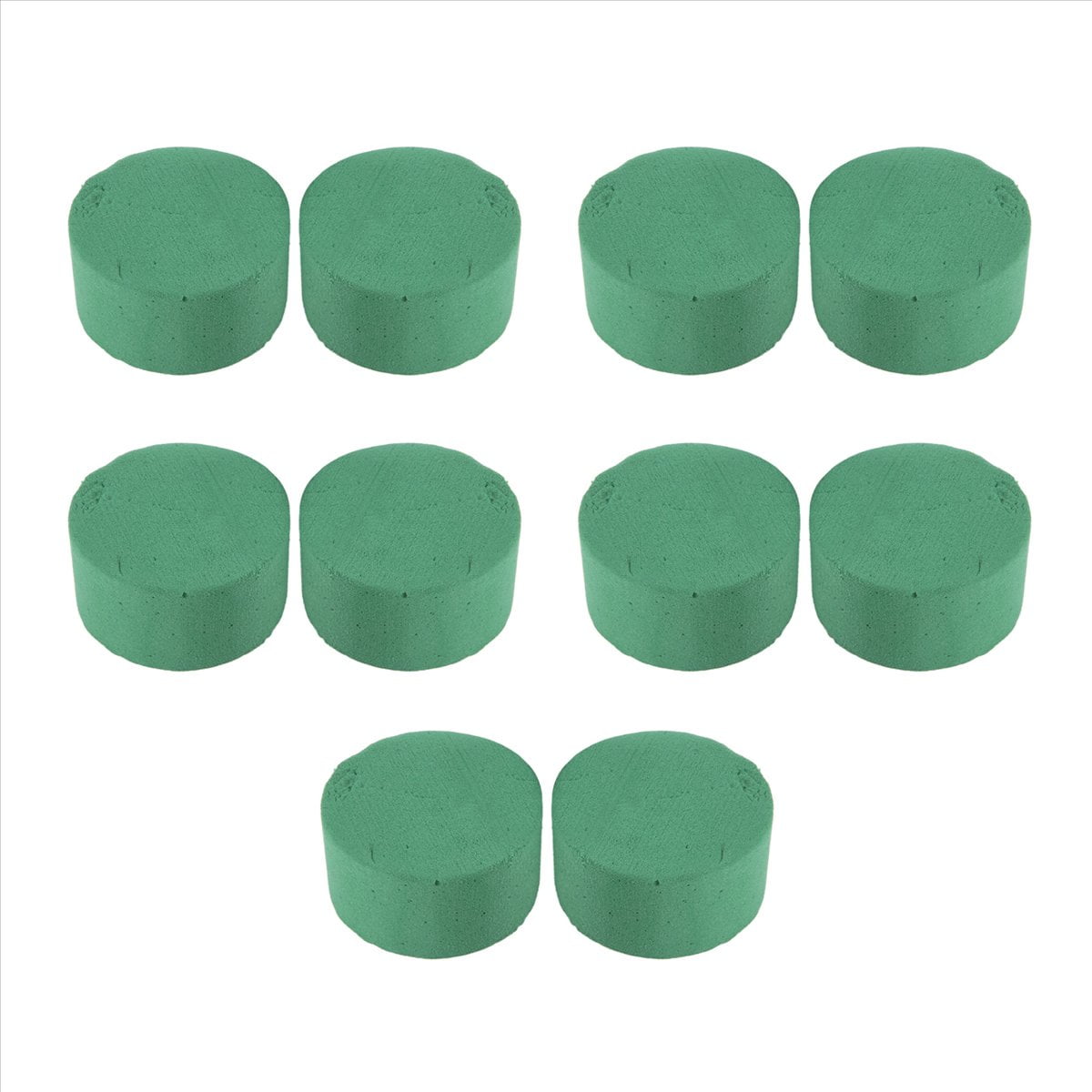 10Pcs Round Water Absorbing Floral Foam Brick for Wedding Aisle DIY Flower Arrangement