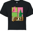 thumbnail image 3 of Wicked - Elphaba And Glinda Logo - Juniors Cropped Graphic T-Shirt, 3 of 5