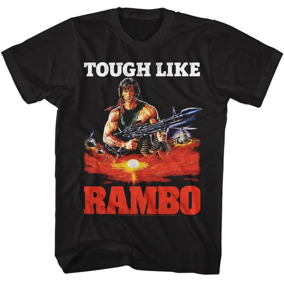 Rambo Tough Like Black Adult T-Shirt
