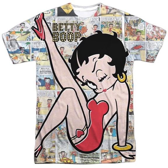 Betty Boop - Vintage Strips (Front/Back Print) - Short Sleeve Shirt - XXX-Large