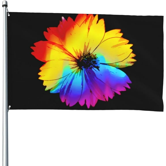 4x6 Ft Garden flag Flower LGBT Gay Pride Flag American flag Funny House Outdoor banners Yard Flags Garden Parade Banner Tapestry