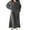 Dark Gray, variant on Winter Flannel Nightgown for Women Long Sleeve Sleep Dress Loose Fit Maxi Lounge Home Wear Nightdress