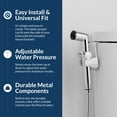 thumbnail image 3 of Bio Bidet A1 Handheld Bidet Sprayer, Adjustable Water Stream, Ceramic Core Pressure Valve, Stainless Steel, 3 of 4