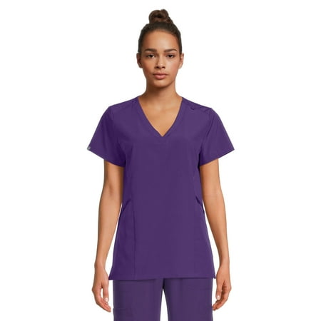 

Hanes ComfortFit Stretch Women s and Women s Plus Vneck Rib Scrub Top