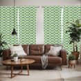 thumbnail image 2 of Ambesonne Geometric Window Curtains, Vintage Diamond Line, Each 28" W x 63" L, Lime Green Dark Green, 2 of 5