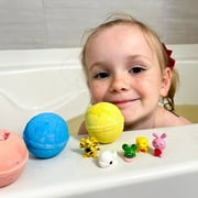 Bath Bombs for Kids with Surprise Toys Inside Handmade in USA Natural and Safe for Sensitive Skin by Relaxcation 12 Set