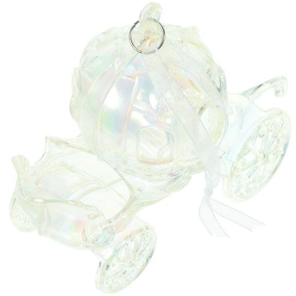 PAMINGONO Christmas Tree Hanging Carriage Shaped Ornament Clear Acrylic 1pc