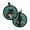 Black Cat Coffee Time Viridian, variant on ZIATUBLES 2 PCS Pot Holders Heat Resistant Hot Pads Oven Mitts Dual Function Stylish Soft Grip Machine Washable Potholders Kitchen 8 Inch Round Decor, Butterfly Hydrangea Blue Letter