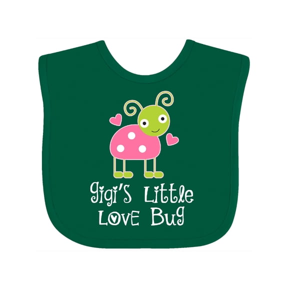 Inktastic Gigi Valentines Day Grandchild Ladybug Girls Baby Bib