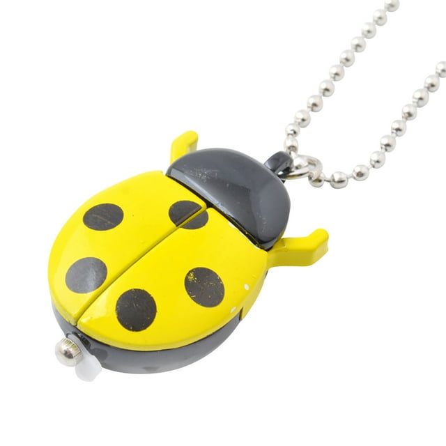 Montre de Poche Rétro Collier Multicolore en Forme d'Insecte
