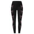 thumbnail image 4 of Gunia High Waist Yoga Pants Christmas Bow Printed High Waist Tights Hip Lifting Exercise Leggings Yoga Pants For Holiday Outfits And Beyond Leggings For Women, 4 of 4