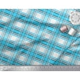 thumbnail image 3 of Soimoi Rayon Fabric Gingham Check Print Sewing Fabric Yard 42 Inch Wide, 3 of 3
