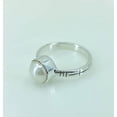 thumbnail image 3 of Navya Craft Freshwater Pearl 925 Sterling Silver Handmade Women Statement Ring, Pearl Jewelry Size 9.0, 3 of 5
