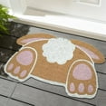 Spring Bunny Rug Bunny Resurrection Rug Stains Vintage Non