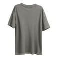 thumbnail image 5 of Neewe Womens Plus Size Round Neck T Shirts Short Sleeve Tops Casual Summer Tshirts Loose Fit Tee XL-5X, 5 of 5