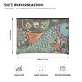 thumbnail image 4 of Rocae Rich Fish for Cosmetic Bags for Women Paper Reusable Cosmetic Bag Travel Toiletry Organizer Capacity Multipurpose Zipper Pouch, 4 of 8
