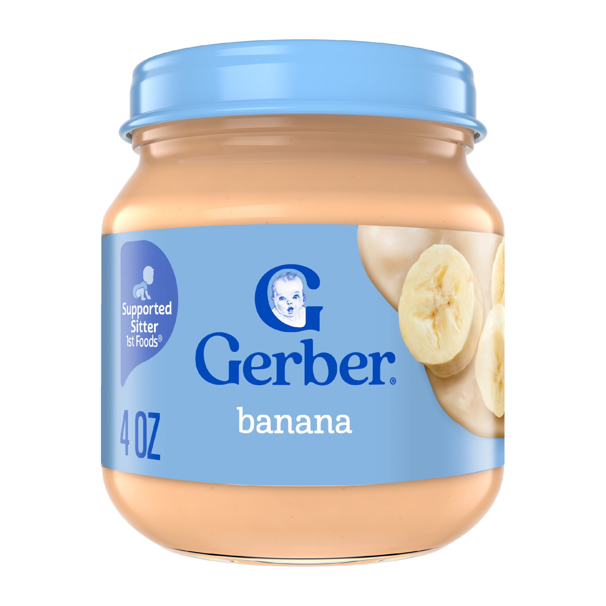 Gerber 1st Foods Natural for Baby Baby Food, Banana, 4 oz Jar