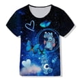 thumbnail image 1 of Lilo de Disney & Stitch niños verano camiseta niñas niños gráfico Tee dibujos animados Anime Tops Boutique niños Stitch ropa Short110 Gao Jinjia LED, 1 of 2
