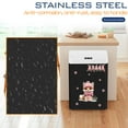 thumbnail image 6 of 13 Gallon Trash Can Kitchen Trash Can with Lid High Capacity Garbage Can Stainless Steel Trash Can Automatic Trash Can Motion Sensor Trash Bin for Kitchen Bedroom Office, Black, 6 of 7