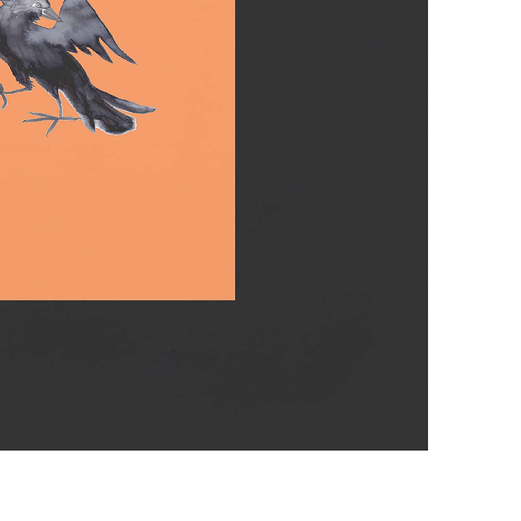 Simply Daisy Fly Away Witch 18x14 Inch Orange Halloween Print Placemat (Set of 4)