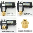 thumbnail image 4 of 1/2" to 3/8" Brass Compression Reducer Adapter, 3/8" Male to 1/2" Water Supply Pipe Fitting for RV Kitchen Water Lines, 3 PCS, 4 of 7