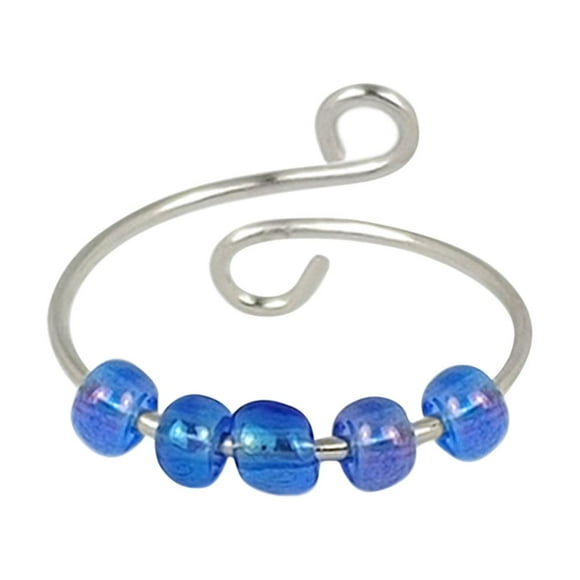 TopLLC Rings Beads Rings Adjust Spinners Rings Pack Stackable Rings For Anxiety Women Men Gift the ring