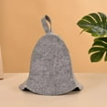 thumbnail image 5 of lanema Wool Felt Sauna Hat Hair Turban Quickly Towel Drying Hats Vaporarium Supplies, 5 of 13