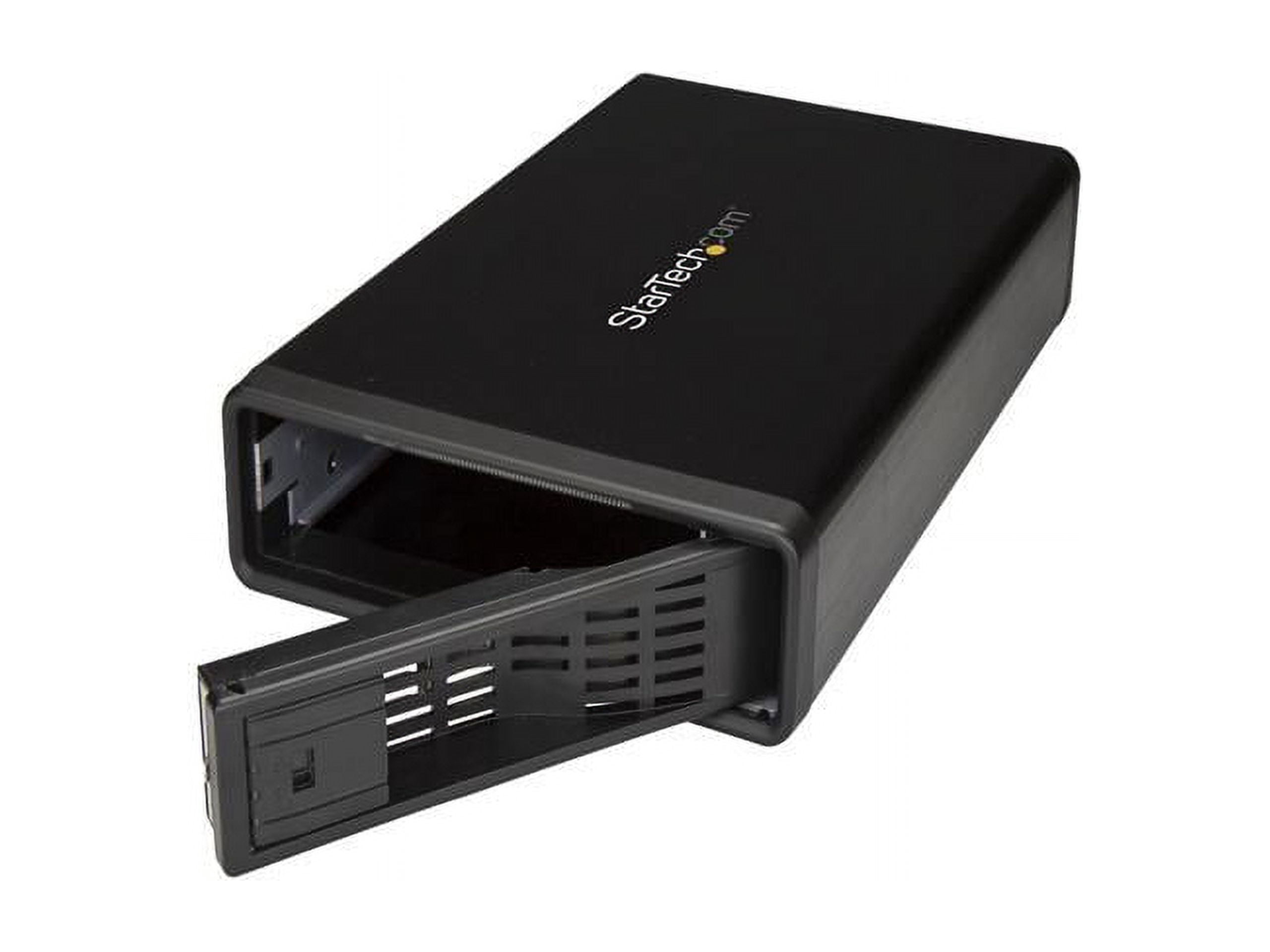 StarTech S351BMU33ET eSATA Enclosure - for 3.5in SATA HDD - USB 3.0 / eSATA - Trayless - Metal - External Hard Drive Enclosure - HDD Enclosure
