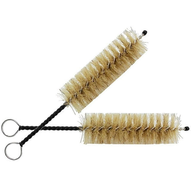 2 Pcs Durable Lightweight Wind Instrument Cleaning Brushes for Saxophone Trumpet Piston Valve Maintenance with Portable Design