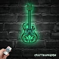 thumbnail image 3 of Craftnamesign Guitar Player Metal Wall Art LED Light, Guitarist Sign Home Decor, 3 of 5