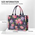 thumbnail image 3 of Large Capacity Tote Bag,Pioneer Flower Floral Print Pattern Handbag Fashion Luxury Tote Bag,15.7"x13"x 5.1" Inches,Laptop Compatible, 3 of 6
