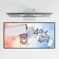thumbnail image 4 of 4th of July Basenji Celebrates Independence Day Desk Mat Full Keyboard Mouse Pad African Barkless Dog Lover Large Mousepad - 12010, 4 of 5