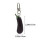 thumbnail image 3 of Llavero Simulación Berenjena - Material PVC, Diseño Vegetal, Colgante Bolsa Coche, 3 of 8