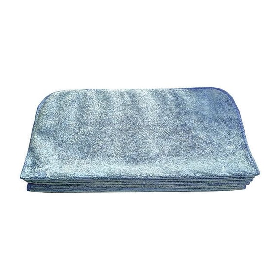 Tough Guy Microfiber Cloth Wipe 16" x 16", Blue, 12PK 32UV10