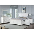 thumbnail image 5 of FOA Ender 5pc White Wood Bedroom Set - King + 2 Nightstands + Dresser + Mirror, 5 of 9
