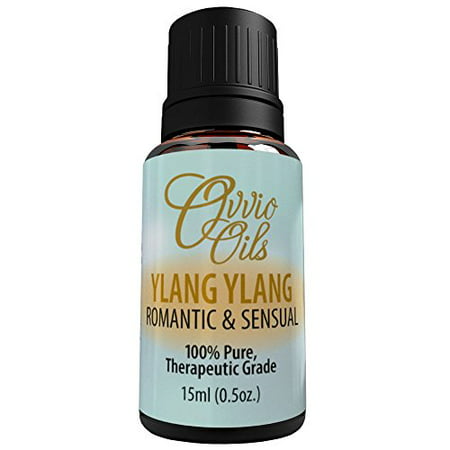 Ylang Ylang par Ovvio Oils - La plus haute qualité 100% pur thérapeutique de qualité essentielle d'huile Profitez naturel, effets relaxants et odeur florale en aromathérapie, Diffuseurs, Massage & More - Avec 50% plus de pétrole