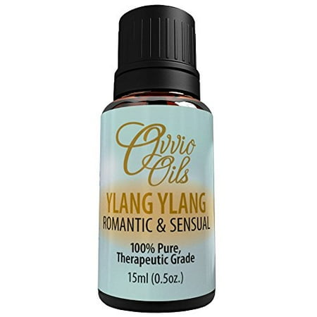 Ylang Ylang par Ovvio Oils - La plus haute qualité 100% pur thérapeutique de qualité essentielle d'huile Profitez naturel, effets relaxants et odeur florale en aromathérapie, Diffuseurs, Massage & More - Avec 50% plus de pétrole