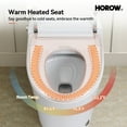 thumbnail image 5 of HOROW Tankless Toilet, Modern Smart Toilet without bidet, Self Cleaning One Piece Toilet with Warm Elongated Seat,Heated Toilet HR-T10SD, 5 of 14