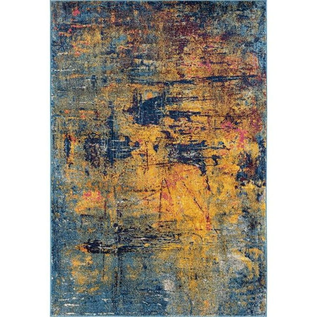Amer Rug MAN417911 7 ft. 9 in. x 11 ft. Manhattan 40 Power-Loomed Round Rug - Multi