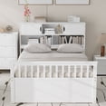 thumbnail image 4 of Full Size Captain Platform Bed Frame - 4 Drawers with Storage Bookcases & Shelves for Bedroom,White, 4 of 21