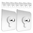 thumbnail image 4 of OUNONA 30-Pack Adhesive Wall Hooks for Picture Frames, Strong Sticker Mounts for Hanging Decor and Home Organization, 4 of 8