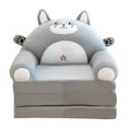 thumbnail image 1 of Sofá plegable para niños de tres pisos, sillón plegable para el hogar, color gris, 1 of 9