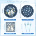 thumbnail image 2 of Princess Birthday Party Decorations, 96 Pcs Four Ever a Princess Plates and Napkins Forks Tableware Set, Girls 4th Birthday Party Supplies Disposable Plates Set for 24, 2 of 7
