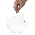 thumbnail image 6 of perfk Glass Pig Piggy Bank Money Saving Jar Cute Piggy Bank for Entrance Bar Decor Transparent, 6 of 10
