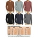 thumbnail image 2 of Blusa de hombre Tops de verano de manga larga Camisetas Henley Camiseta lisa para hombre Camiseta básica con cuello redondo de ajuste regular, 2 of 5