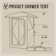 Gazelle® Tents Privacy Shower Tent, No Assembly, Camp Shower, Camp Restroom, Mojave Sunset, GT100MS