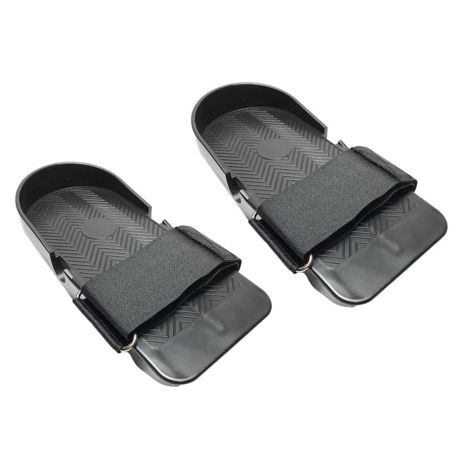 Par de pedales para máquina de , color negro, accesorios para gimnasio en interiores, con correa ajustable, fácil de instalar.